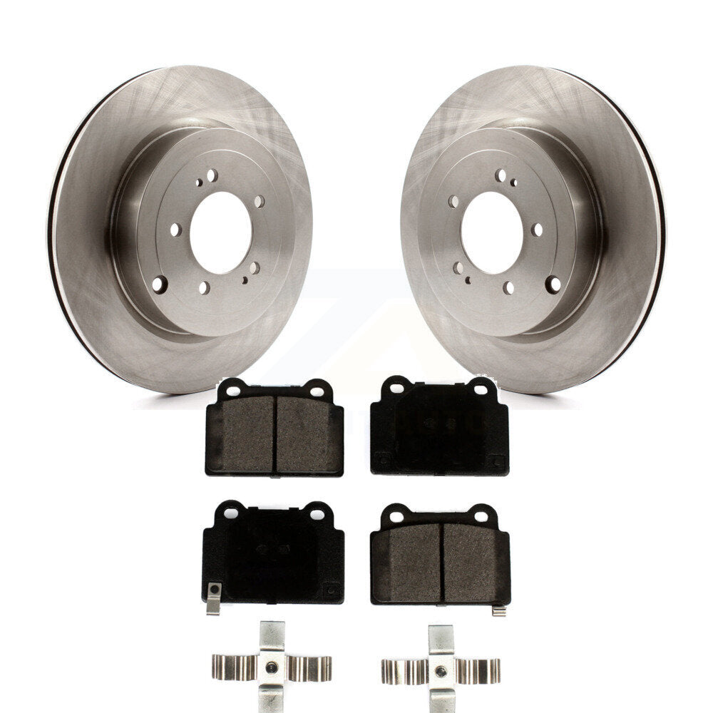 Kit de rotors de frein à disque arrière et de plaquettes en céramique pour Mitsubishi Lancer K8T-103201