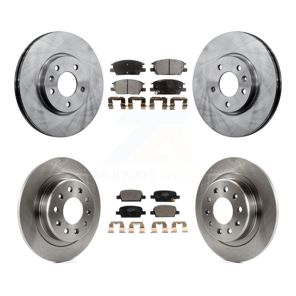 Kit de rotors de frein à disque avant et arrière et plaquettes en céramique pour Chevrolet Malibu