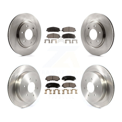 Kit de disques de frein à disque avant et arrière et plaquettes en céramique pour Nissan TITAN 2017 – 2023