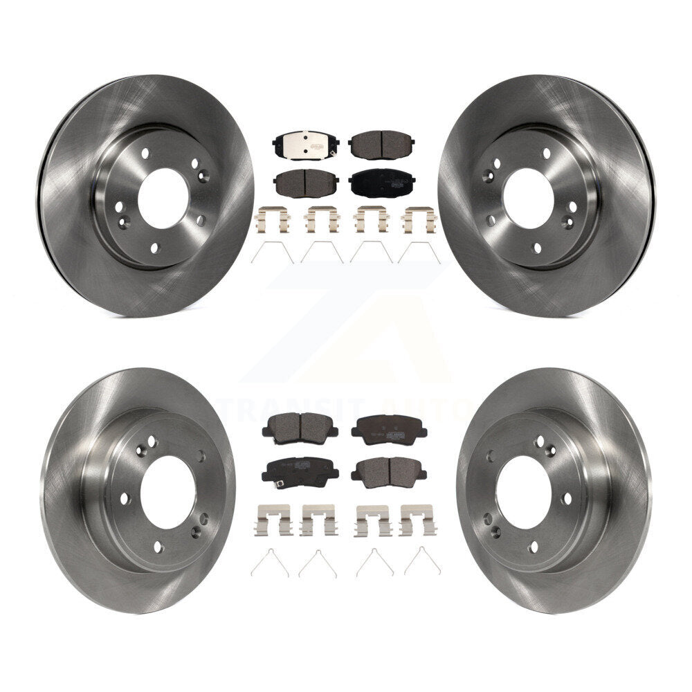 Kit de rotor de frein avant et arrière et plaquettes en céramique, pour Kia Hyundai Kona Forte Soul Elantr