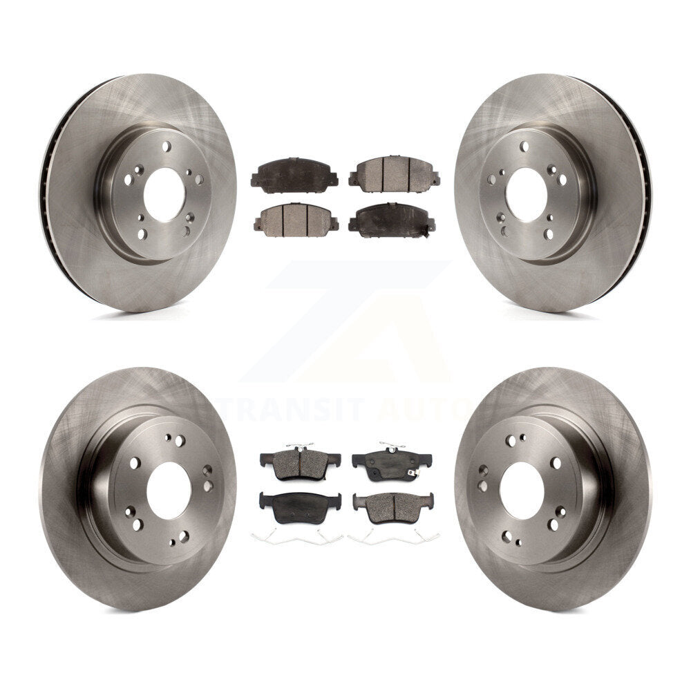 Kit de rotors de frein à disque avant et arrière et plaquettes en céramique pour Honda Accord K8T-103231