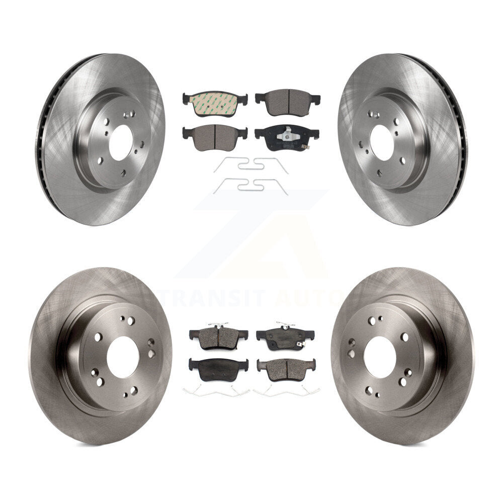 Kit de rotors de frein à disque avant et arrière et plaquettes en céramique pour Honda Accord K8T-103238