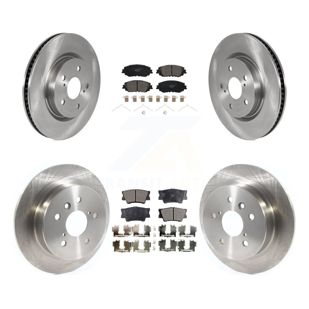 Kit de rotors de frein à disque avant et arrière et plaquettes en céramique pour Toyota Camry K8T-103240