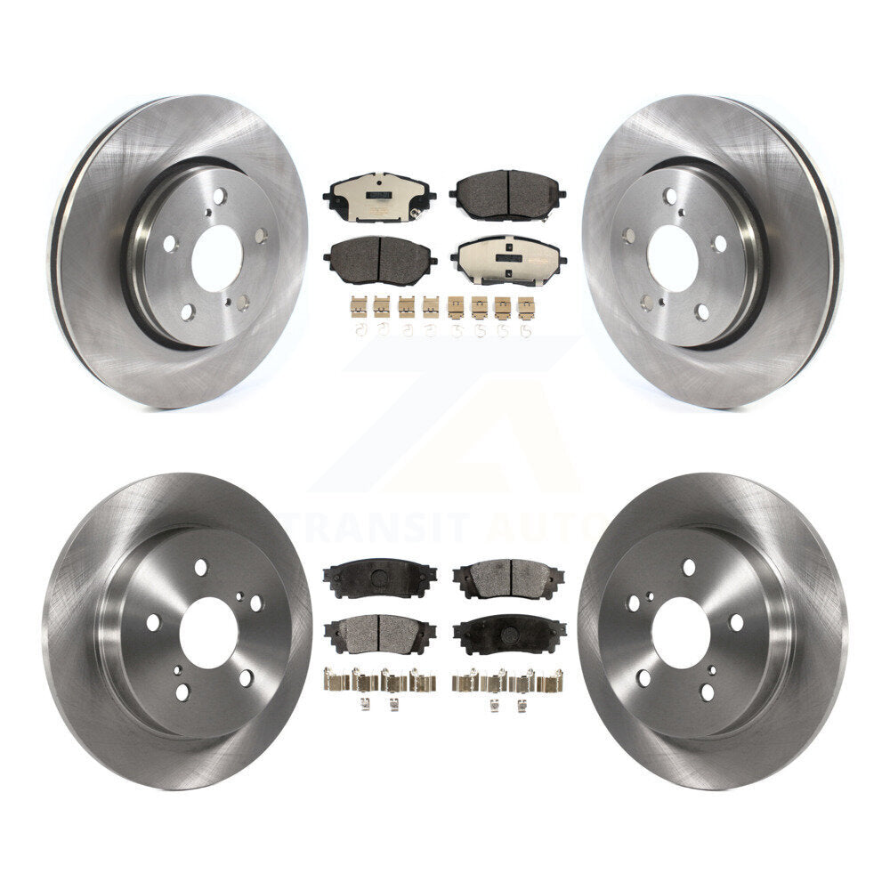 Kit de rotors de frein à disque avant et arrière et plaquettes en céramique pour Toyota C-HR 2018