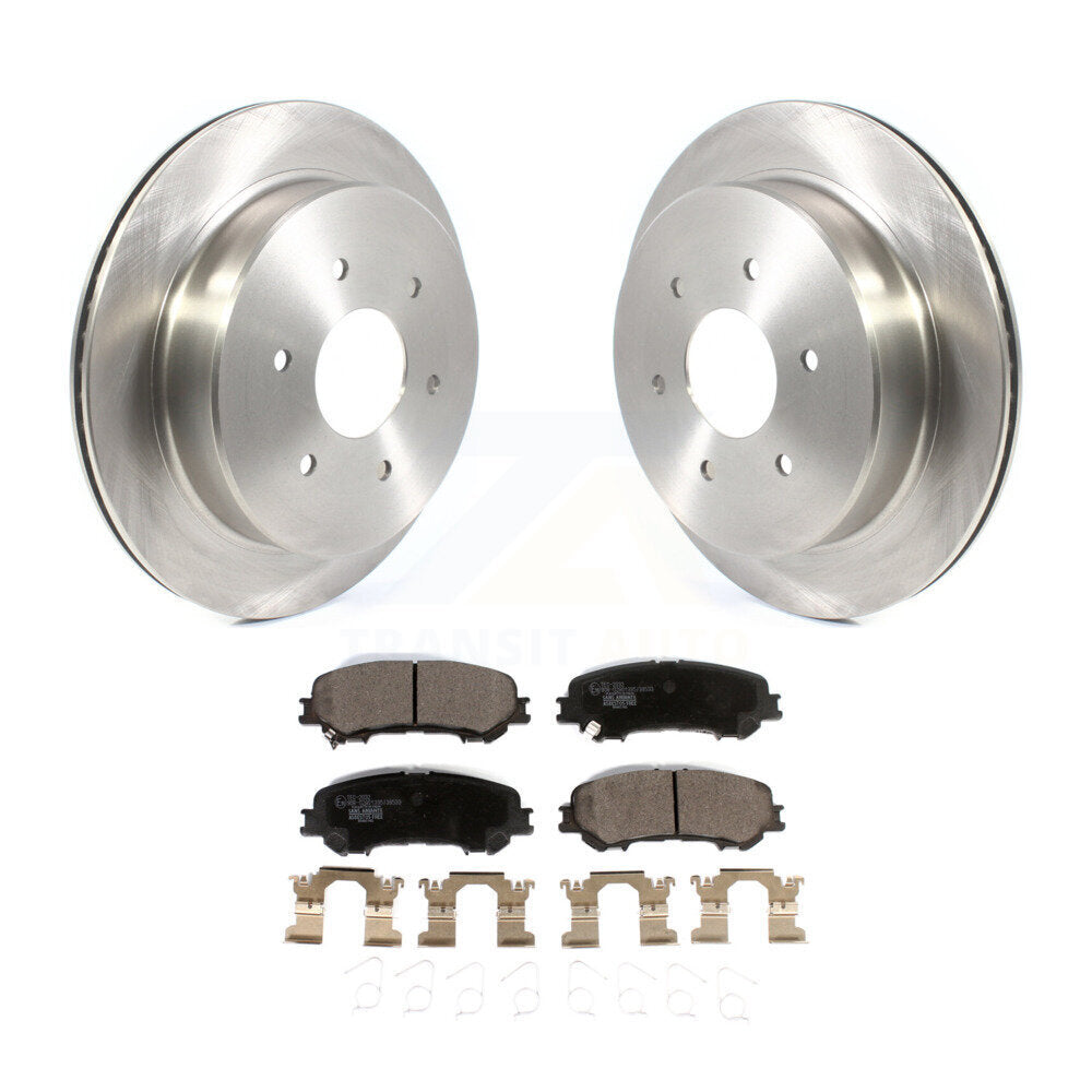 Kit de disques de frein à disque arrière et plaquettes en céramique pour Nissan TITAN 2017 – 2023
