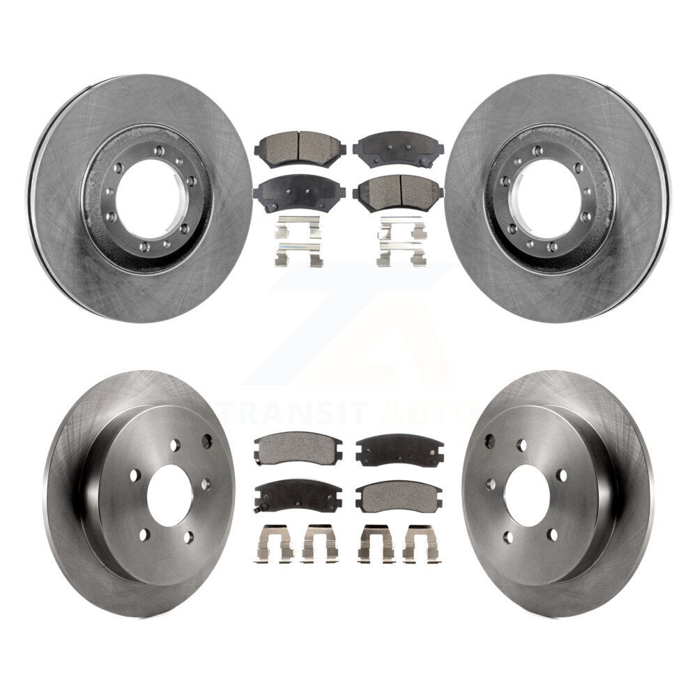 Kit de rotors de frein à disque avant et arrière et plaquettes en céramique pour Pontiac Montana K8T-10325