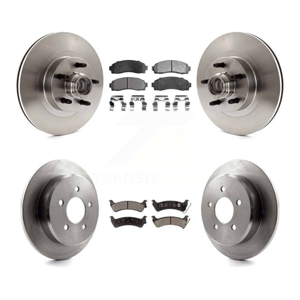 Rotor de frein à disque avant et arrière et Kit de plaquettes en céramique pour Ford Explorer Sport Trac RW