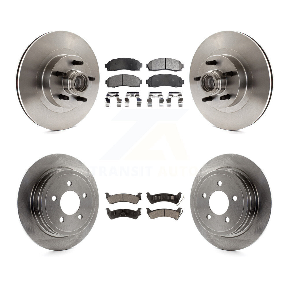 Rotor de frein à disque avant et arrière et Kit de plaquettes en céramique pour Ford Explorer Sport Trac RW