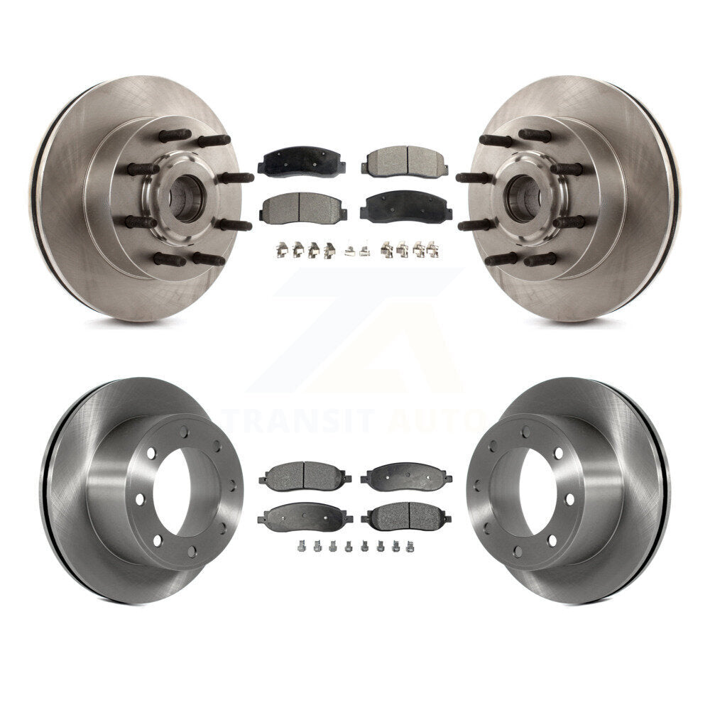 Kit de plaquettes de frein en céramique, Rotors de frein à disque avant et arrière, pour Ford F-350 Super Duty F-250 RW
