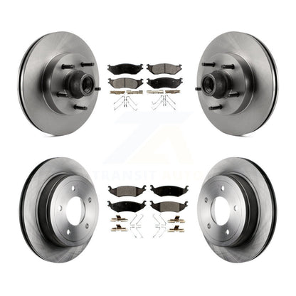 Kit de plaquettes de frein en céramique, Rotors de frein à disque avant et arrière, pour Ford E-150 Club Wagon Econolin