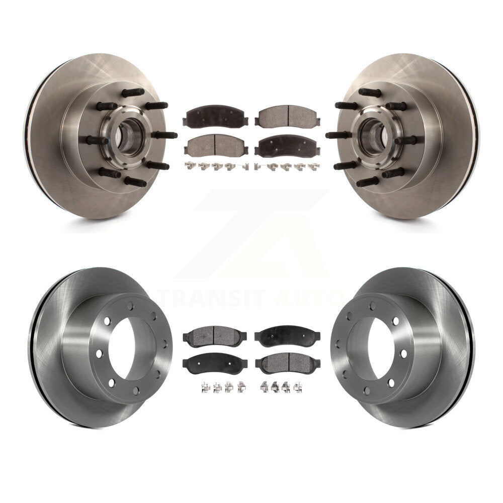Kit de plaquettes de frein à disque avant et arrière, Rotors en céramique, pour Ford F-250 Super Duty F-350 RW
