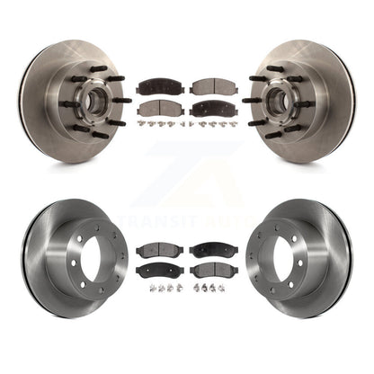 Kit de plaquettes de frein à disque avant et arrière, Rotors en céramique, pour Ford F-250 Super Duty F-350 RW