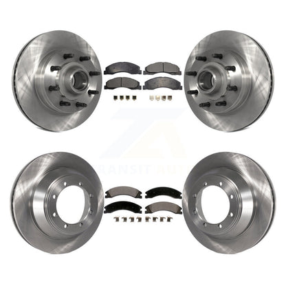 Kit de rotors de frein à disque avant et arrière et plaquettes en céramique pour Ford E-450 Super Duty