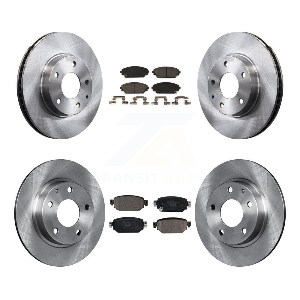 Kit de rotors de frein à disque avant et arrière et plaquettes en céramique pour Mazda CX-3 FWD 2019 – 2022