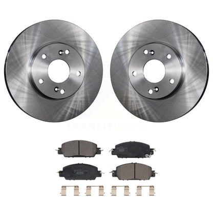 Rotors de frein à disque avant et kit de plaquettes en céramique pour Honda Accord LX-S 2016 avec 2.4