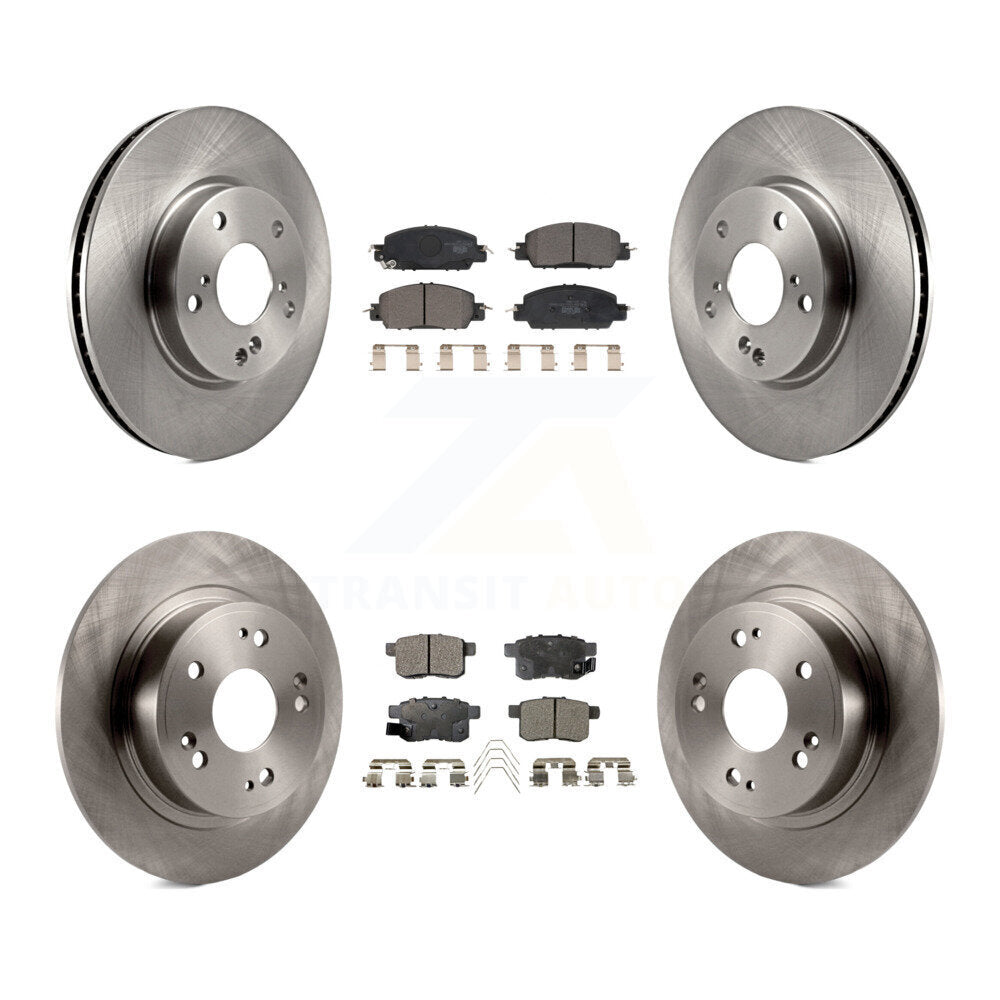 Kit de rotors de frein à disque avant et arrière et plaquettes en céramique pour Honda Accord LX-S 2017
