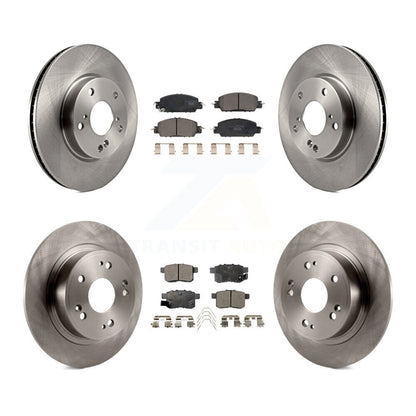 Kit de rotors de frein à disque avant et arrière et plaquettes en céramique pour Honda Accord LX-S 2017
