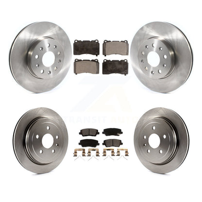 Kit de rotors de frein à disque avant et arrière et plaquettes en céramique pour Cadillac CTS K8T-103441
