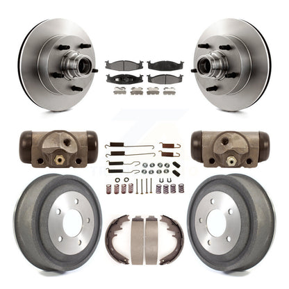 Kit de tambour de plaquettes en céramique de Rotors de frein avant et arrière (9 pièces) pour Ford E-150 Econoline Clu