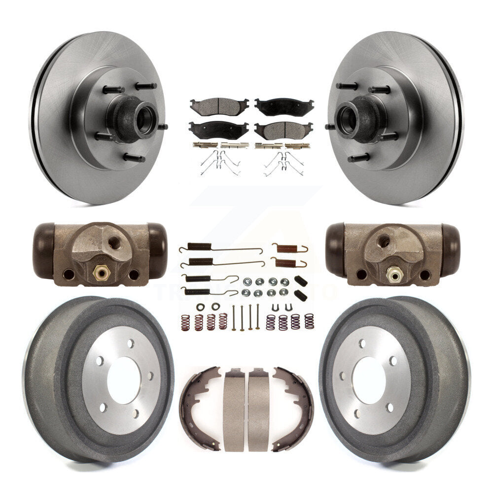 Kit de tambour à plaquettes en céramique pour Rotor de frein avant et arrière (9 pièces) pour Ford E-150 Club Wago 2004