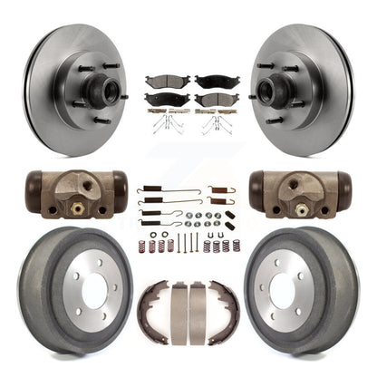 Kit de tambour à plaquettes en céramique pour Rotor de frein avant et arrière (9 pièces) pour Ford E-150 Club Wago 2004