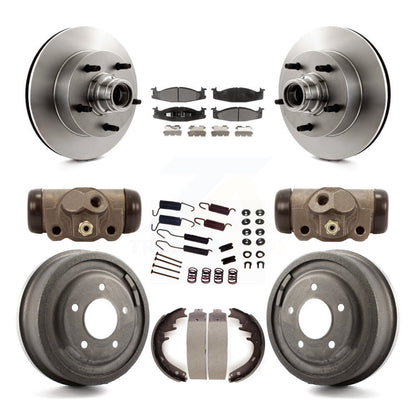 Kit de tambour de plaquettes en céramique de Rotors de frein avant et arrière (9 pièces) pour Ford E-150 Econoline Clu