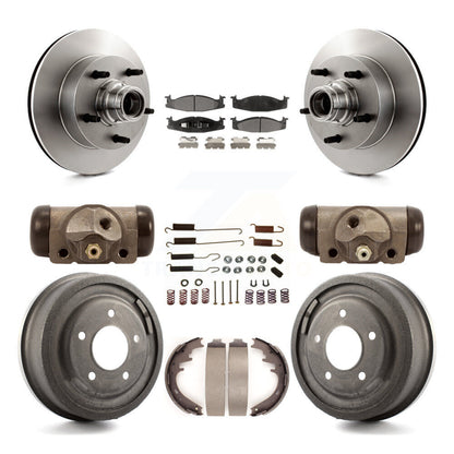Kit de tambour de plaquettes en céramique de Rotors de frein avant et arrière (9 pièces) pour Ford E-150 Econoline Clu