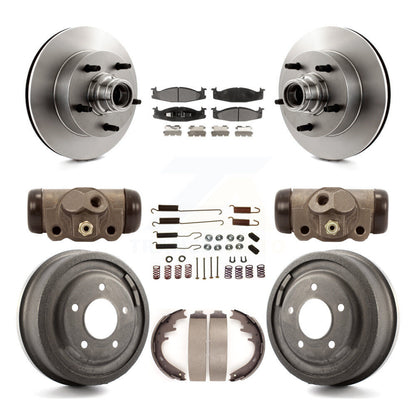 Kit de tambour de plaquettes en céramique de Rotors de frein avant et arrière (9 pièces) pour Ford E-150 Econoline Clu