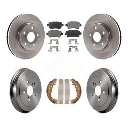 Rotors de frein à disque avant et arrière, plaquettes en céramique et Kit de tambour pour Toyota Celica G 2000
