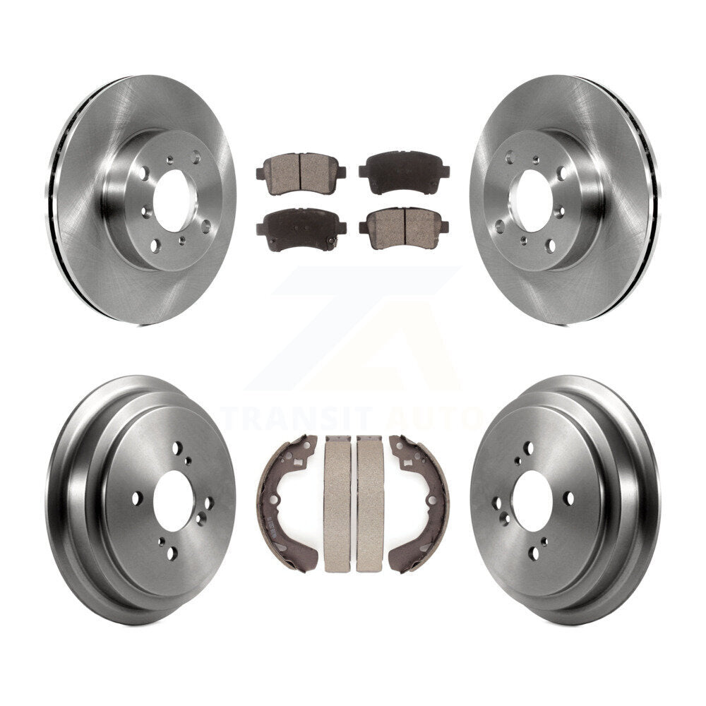 Rotors de frein à disque avant et arrière, tampons en céramique et Kit de tambour pour Suzuki Aeri 2002 – 2005