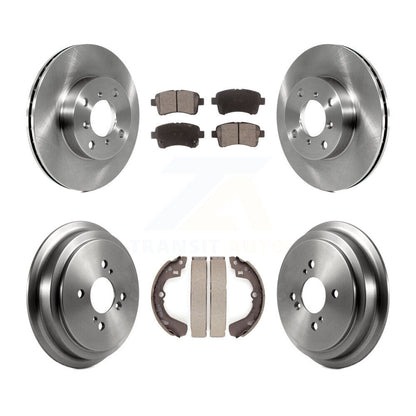 Rotors de frein à disque avant et arrière, tampons en céramique et Kit de tambour pour Suzuki Aeri 2002 – 2005