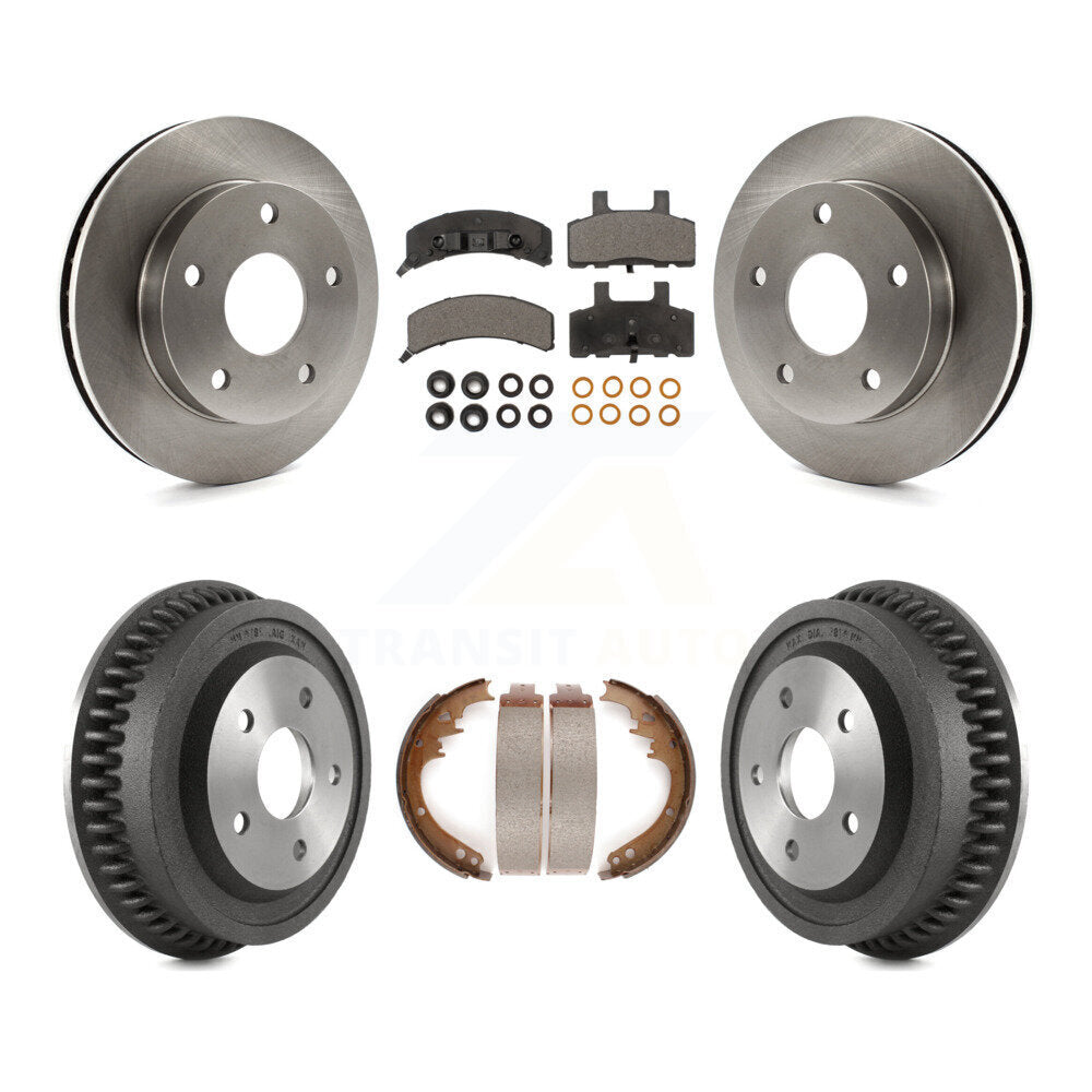 Kit de plaquettes et de tambour en céramique pour Rotor de frein avant et arrière, pour Dodge Ram 1994 1999 4W 1500