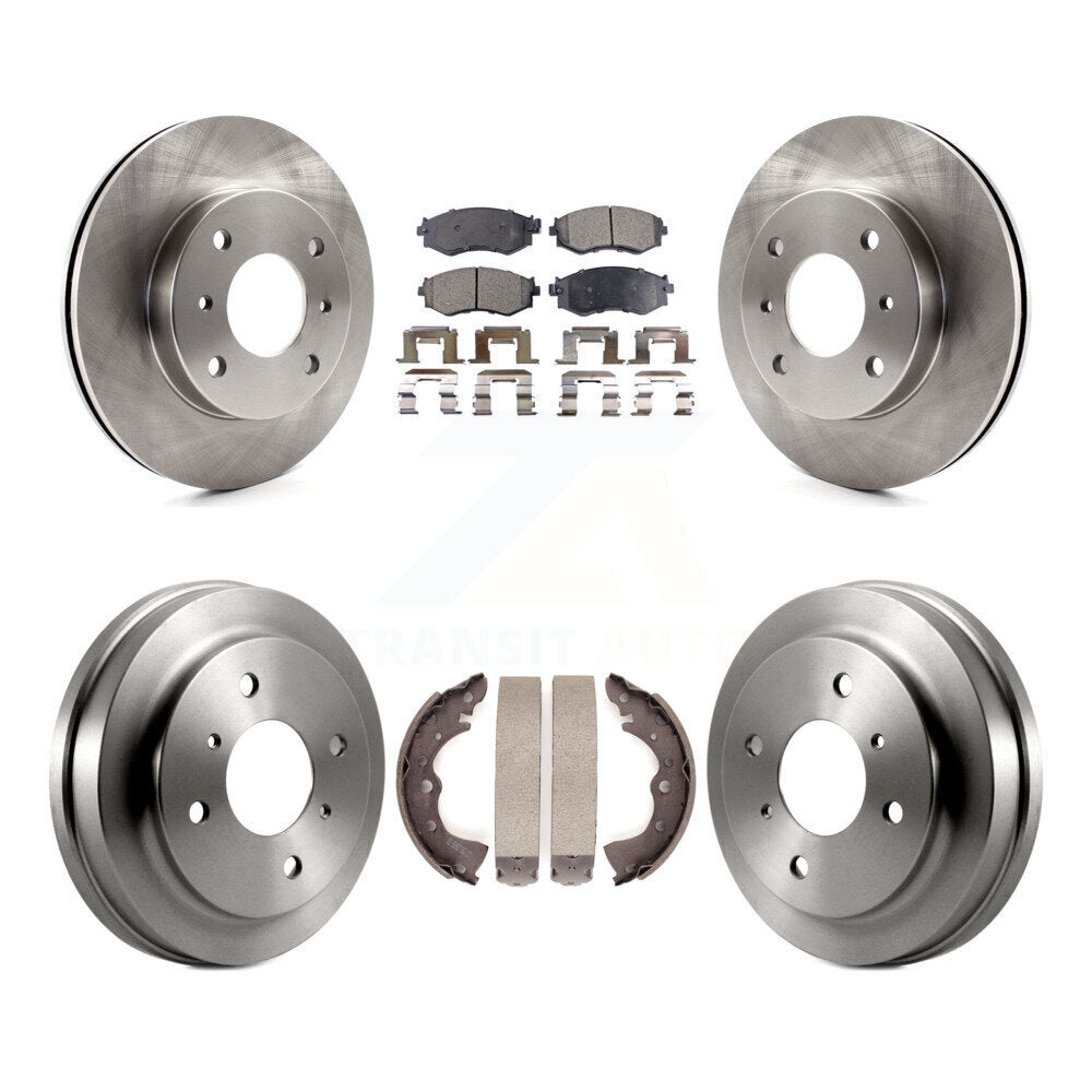 Kit de plaquettes et de tambour en céramique pour Rotor de frein avant et arrière, pour Nissan Sentra 2002 2006 1.8