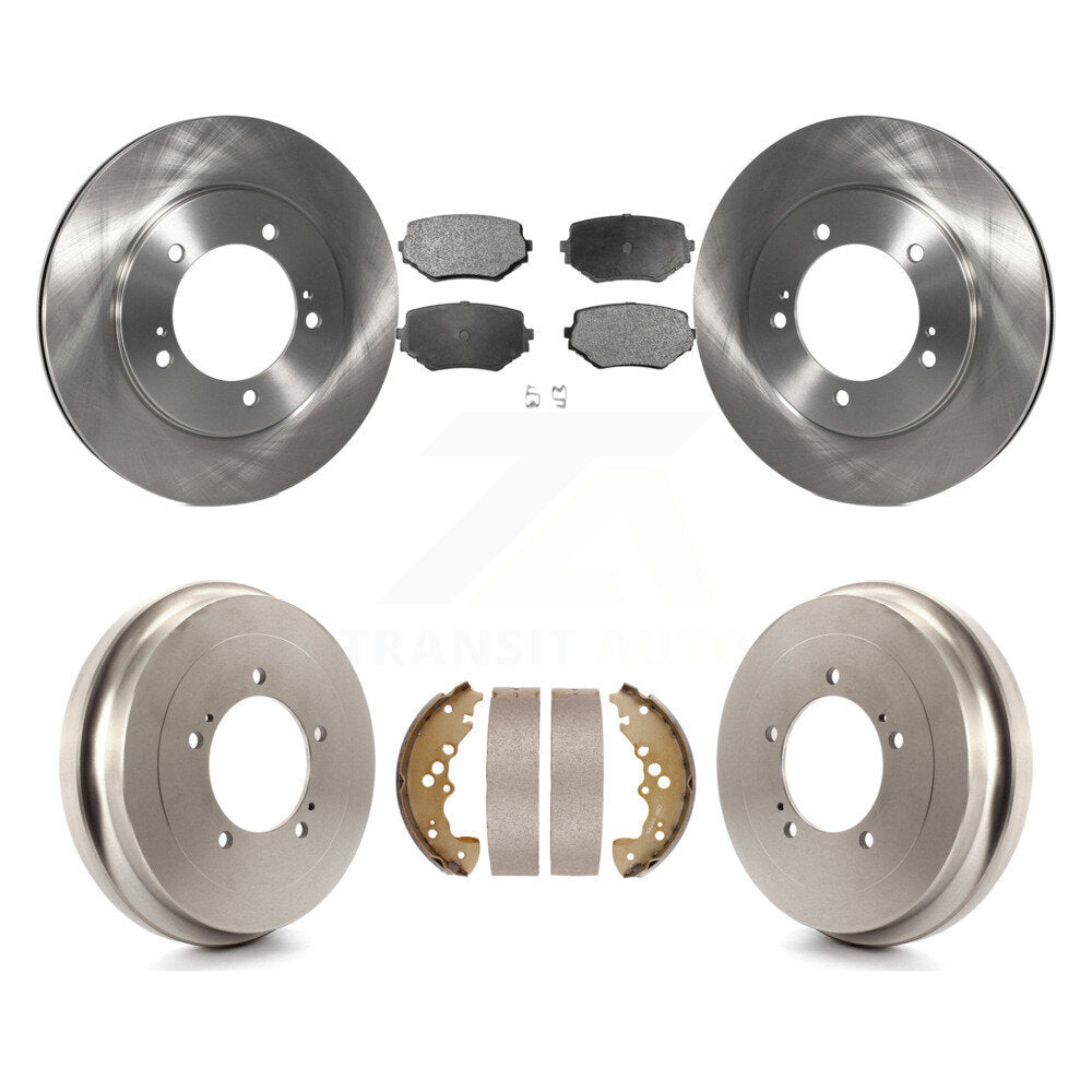 Rotors de frein à disque avant et arrière, Kit de tampons et de tambour en céramique pour Suzuki XL-7 Grand Vitar