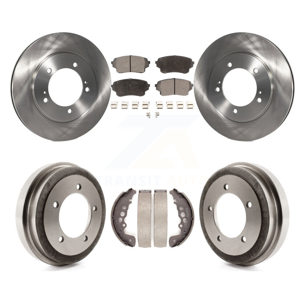 Rotors de frein à disque avant et arrière, plaquettes en céramique et Kit de batterie pour Suzuki Grand Vitara