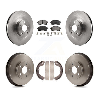 Rotors de frein à disque avant et arrière, plaquettes en céramique et Kit de batterie pour Subaru Impreza WRX
