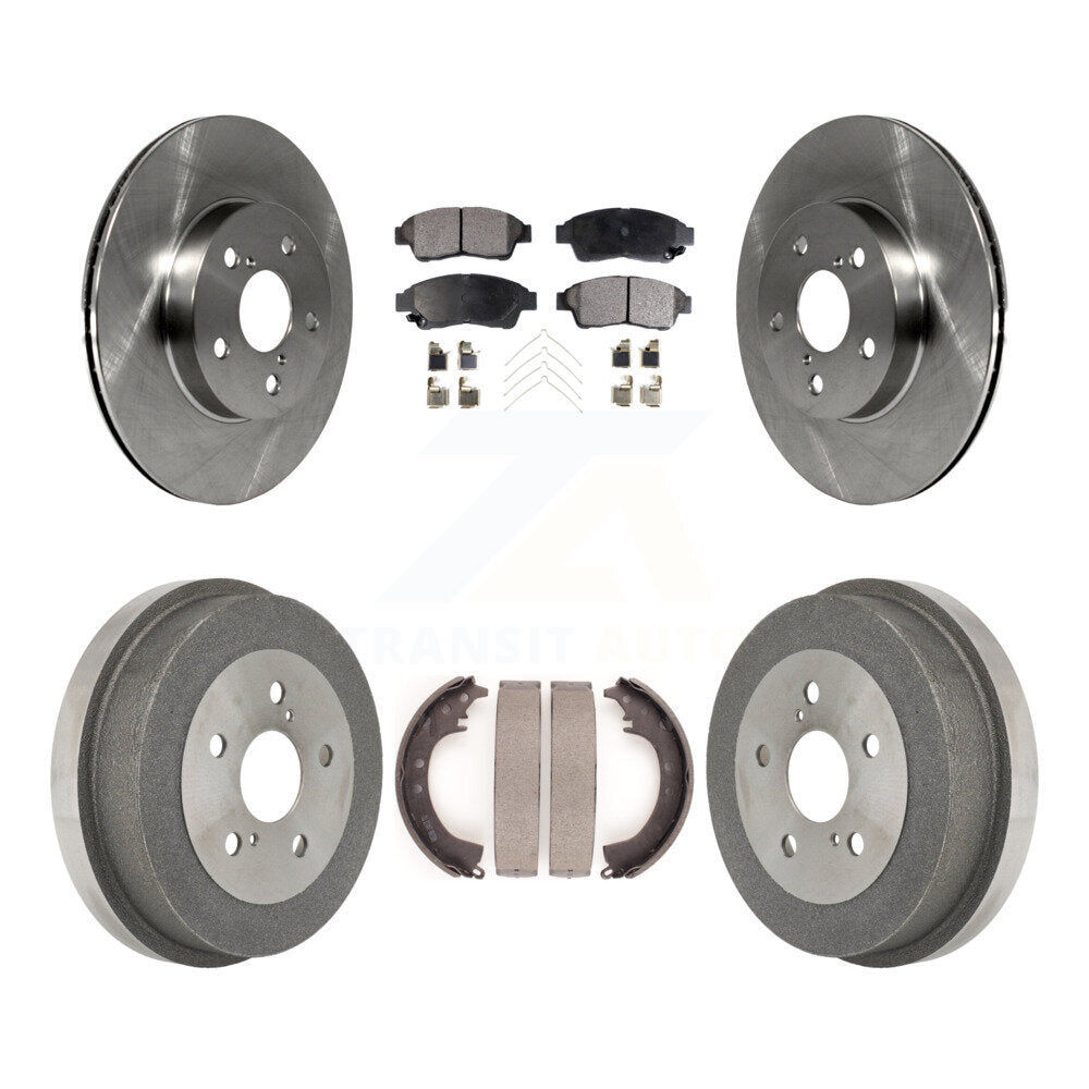 Rotors de frein à disque avant et arrière, plaquettes en céramique et Kit de batterie pour Toyota RAV 1996 – 2000