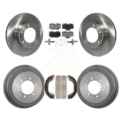 Rotors de frein à disque avant et arrière, tampons en céramique et Kit de tambour pour Toyota 4Runner