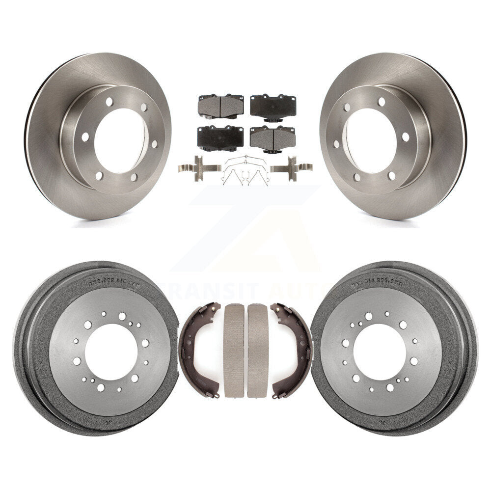 Rotors de frein à disque avant et arrière, plaquettes en céramique et Kit de batterie pour Toyota 4Runner Tacom