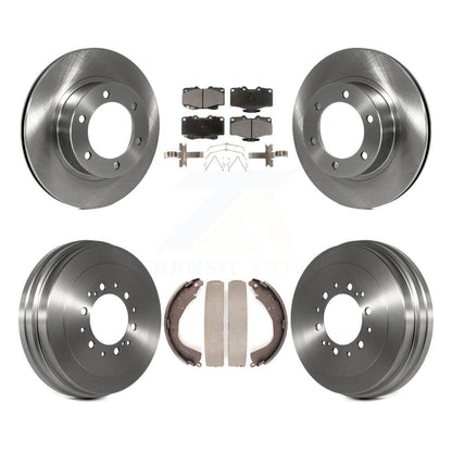 Rotors de frein à disque avant et arrière, tampons en céramique et Kit de tambour pour Toyota 4Runner
