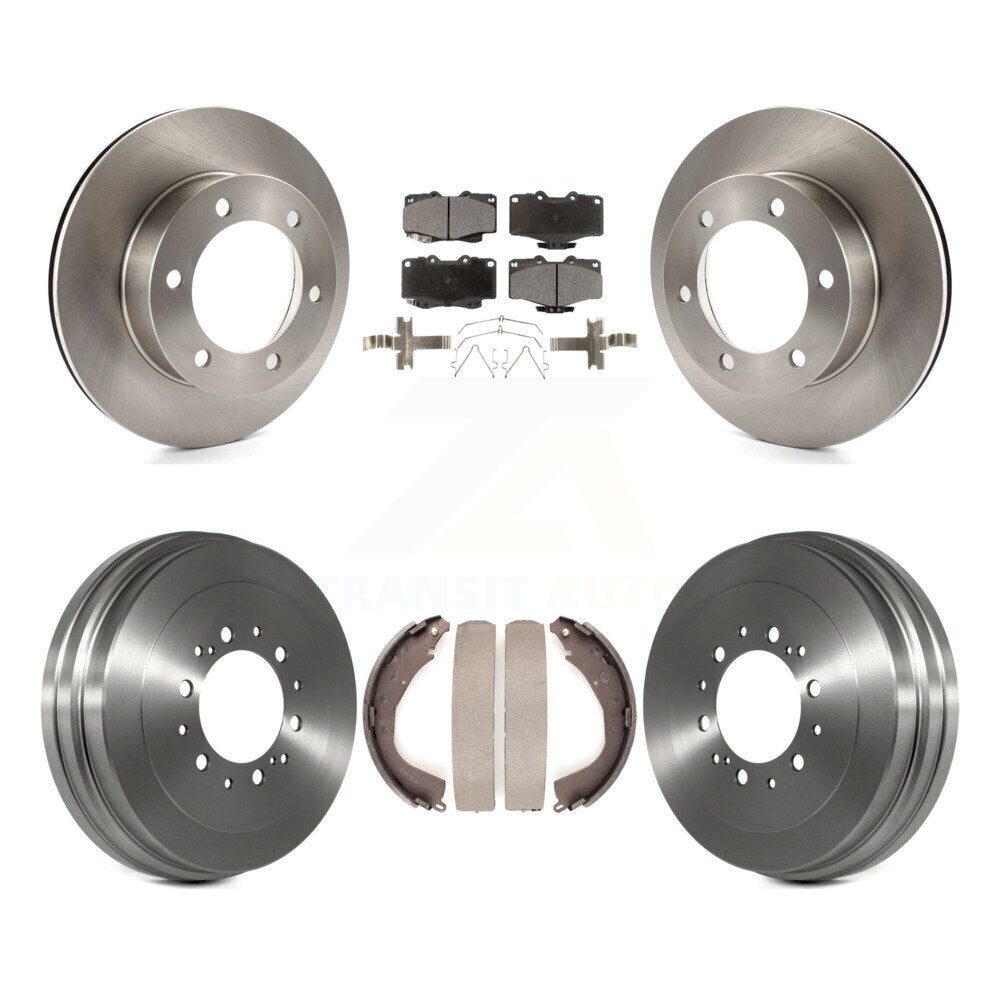 Rotors de frein à disque avant et arrière, tampons en céramique et Kit de tambour pour Toyota 4Runner