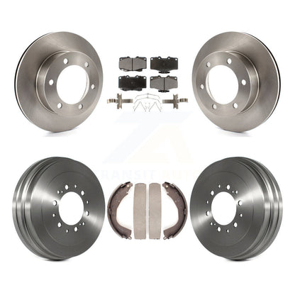 Rotors de frein à disque avant et arrière, tampons en céramique et Kit de tambour pour Toyota 4Runner