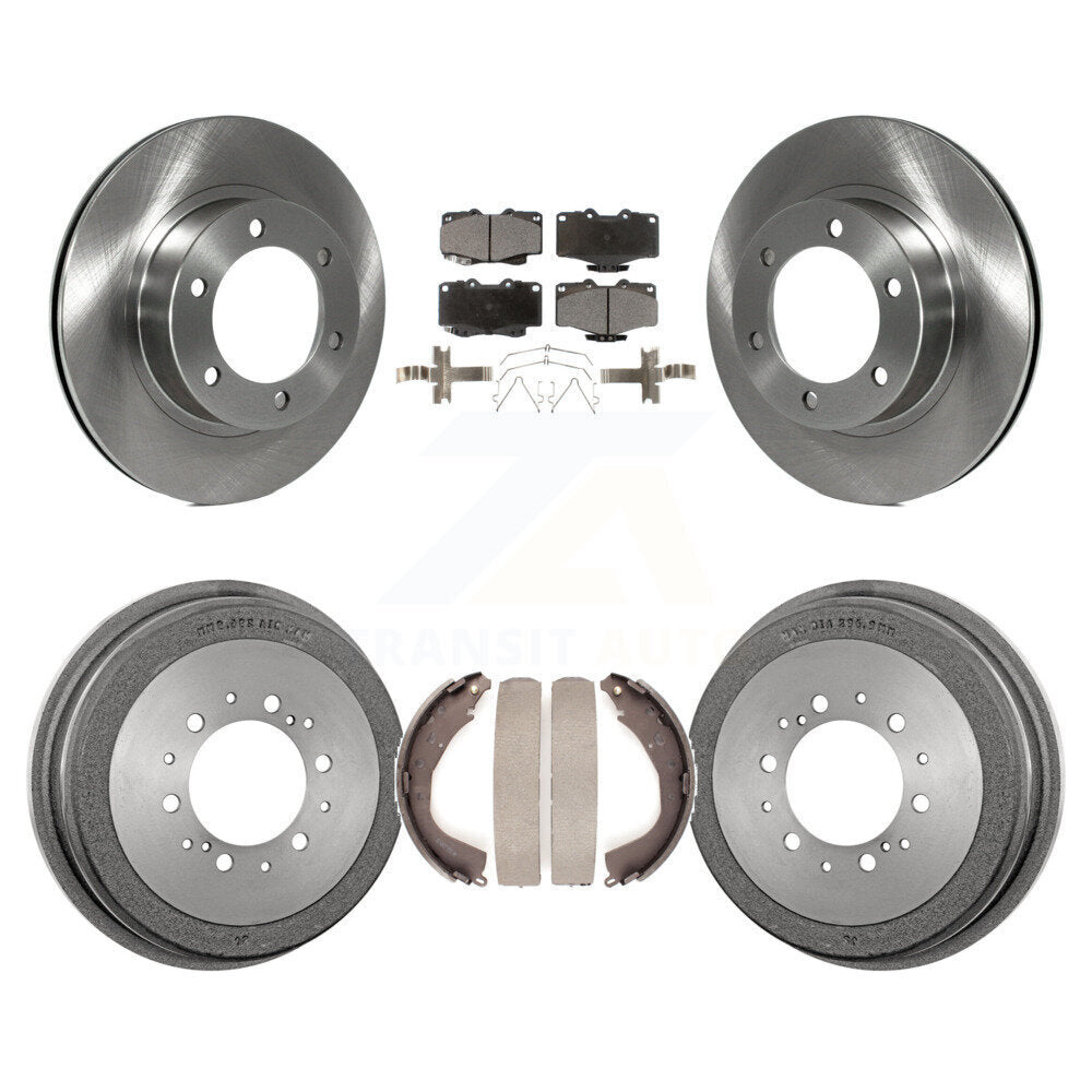 Rotors de frein à disque avant et arrière, tampons en céramique et Kit de tambour pour Toyota 4Runner