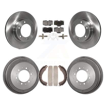 Rotors de frein à disque avant et arrière, tampons en céramique et Kit de tambour pour Toyota 4Runner
