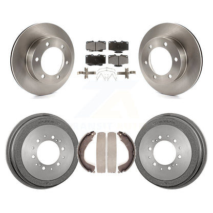 Rotors de frein à disque avant et arrière, tampons en céramique et Kit de tambour pour Toyota 4Runner