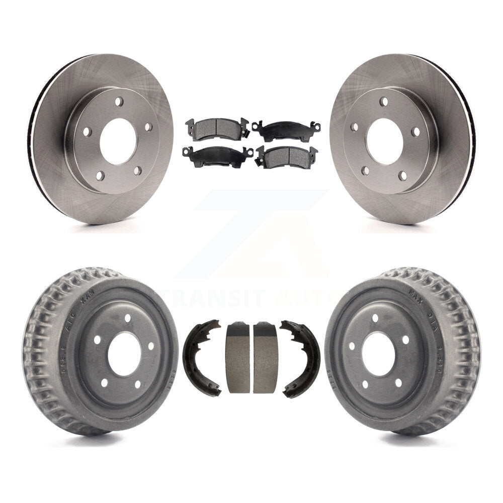 Rotors de frein à disque avant et arrière, plaquettes en céramique et Kit de batterie pour GMC Jimmy K8T-103718