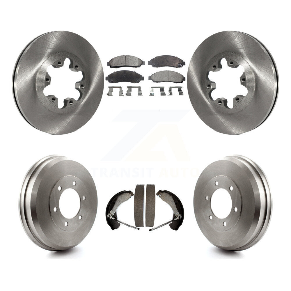 Kit de plaquettes et de tambour en céramique, Rotors de frein avant et arrière, pour Chevrolet Colorado GMC Canyo