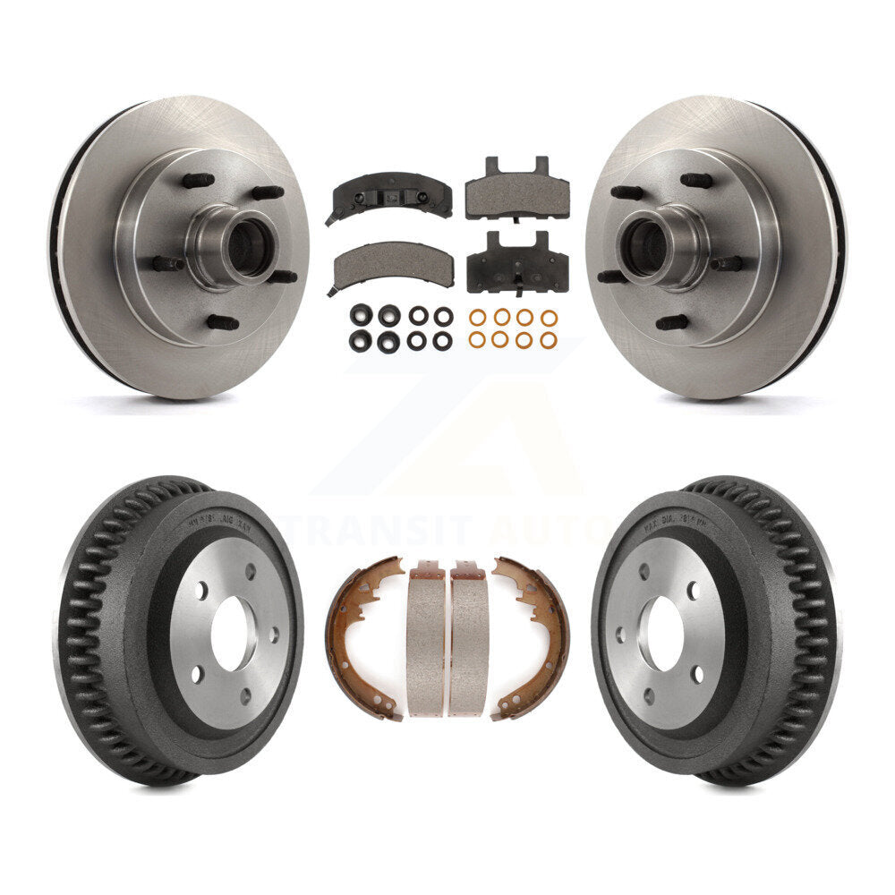Kit de tambour de tampon en céramique de moyeu de Rotor de frein avant et arrière pour 1994-1999 Dodge Ram 1500 RW