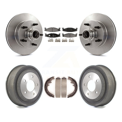 Kit de tambour de tampon en céramique de Rotor de frein avant et arrière pour Ford E-150 Econoline 2 roues AB