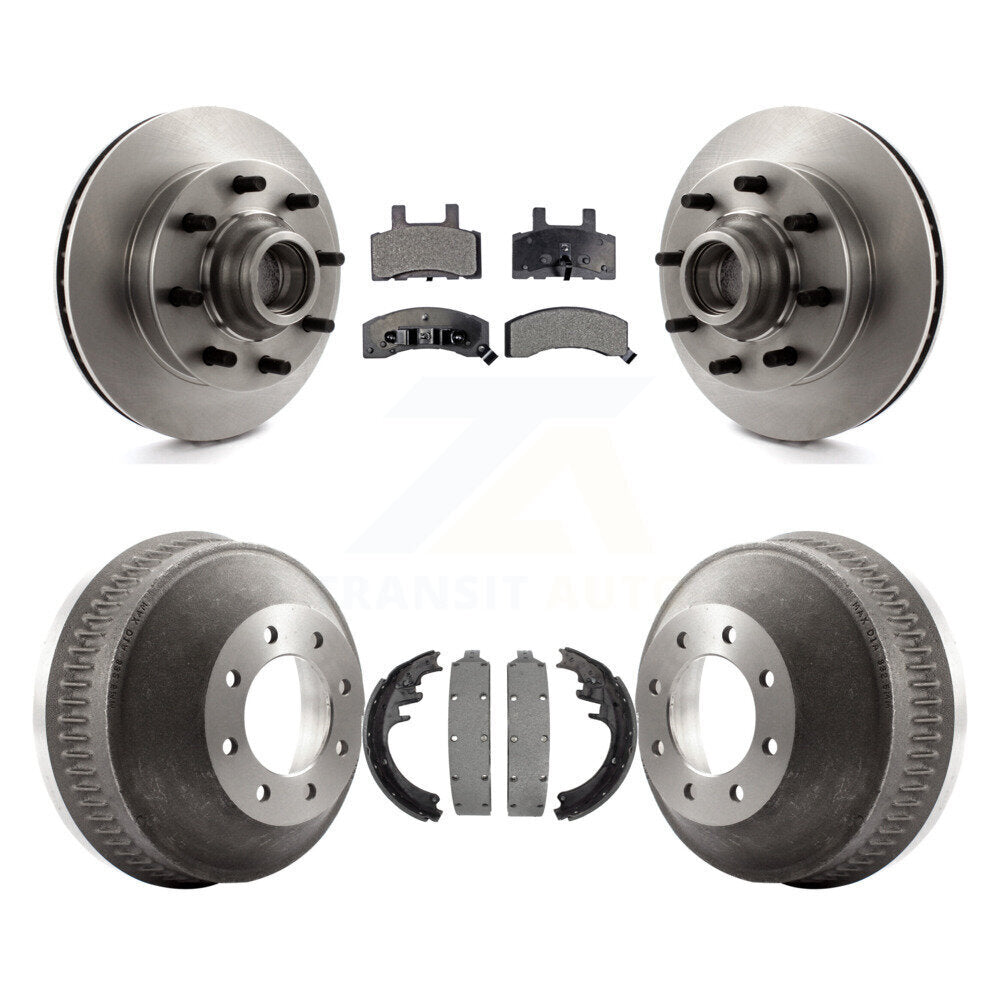 Rotor de frein à disque avant et arrière, Kit de tampons et de tambour en céramique pour C2500 Chevrolet GMC C150